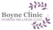 Boyne Clinic Womens wellness Clinic meath Logo floral wreath with text