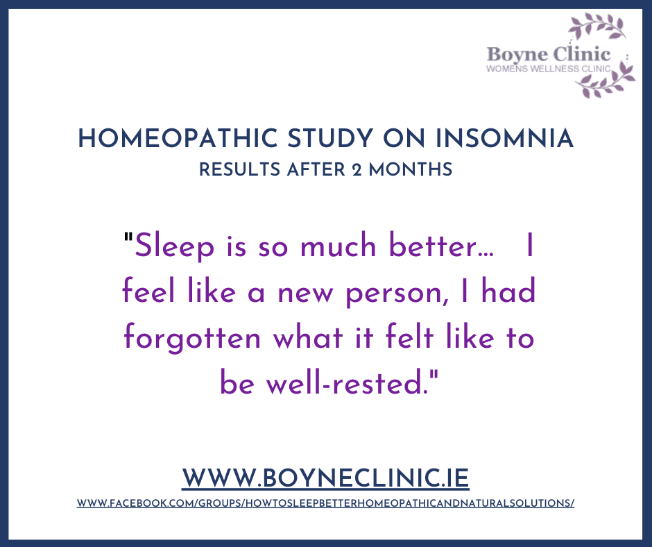 Homeopathic Study on Insomnia , Graphic "Sleep is so much better. how to sleep better naturally